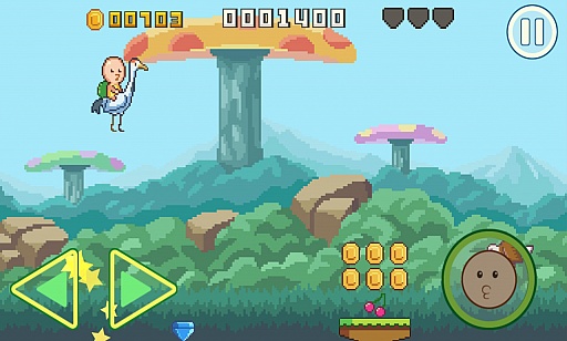 画像ギャラリー No.015のサムネイル画像 / 2足歩行のカメが主役!? スマホ向けアクションゲーム「カメオカダッシュ」を紹介する「（ほぼ）日刊スマホゲーム通信」第1117回