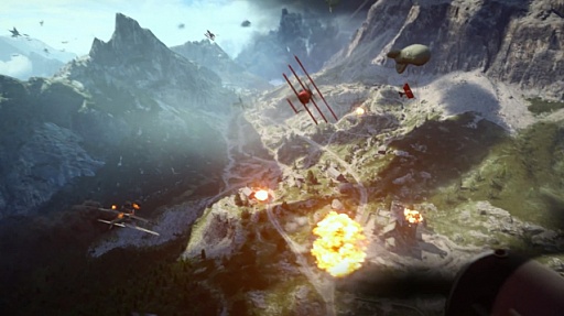 画像ギャラリー No.006のサムネイル画像 / 「バトルフィールド1」の詳細をチェック。戦車と馬が駆け合い,兵士達がスコップで殴り合う。この混沌こそがバトルフィールドの原点回帰だ