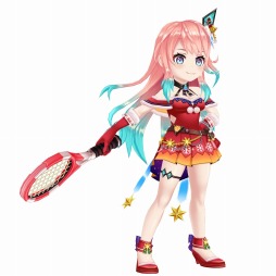 画像ギャラリー No.009のサムネイル画像 / 「白猫テニス」にXmas衣装のルチア,ジーク,サテラが参戦。Xmasイベントを実施