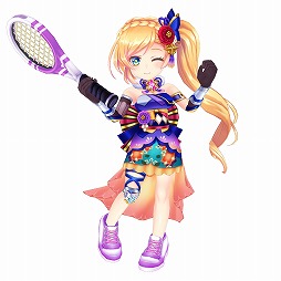 画像ギャラリー No.002のサムネイル画像 / 「白猫テニス」,正月衣装のミューエとクロカが登場のイベントを開催