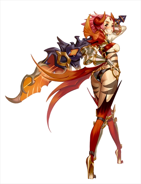 画像ギャラリー No.002のサムネイル画像 / 「ヴァルキリーコネクト」,コネクトバトルの新ボスに「炎妃シンモラ」が降臨