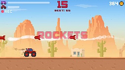 画像ギャラリー No.006のサムネイル画像 / ジャンプではなく押さえ込む!? 一風変わった操作性の横スクロールアクションゲーム「Crazy Truck!」を紹介する「（ほぼ）日刊スマホゲーム通信」第1131回