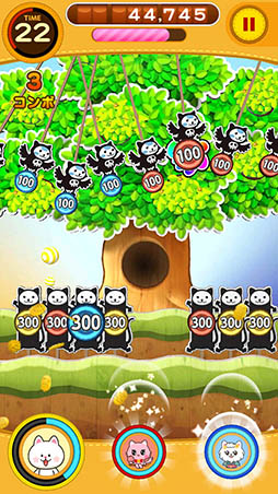 画像ギャラリー No.003のサムネイル画像 / 球を投げ続けてハイスコアチャレンジ。「たまねこウォーズ」を紹介する「(ほぼ)日刊スマホゲーム通信」第1169回