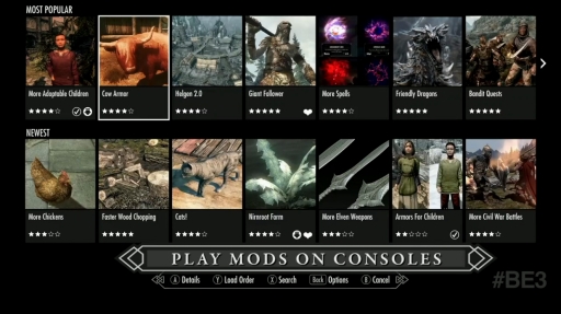 ꡼ No.001 | E3 2016ϥൡǤMOD򥵥ݡȤTES V: Skyrim Special Editionפ1028ȯ