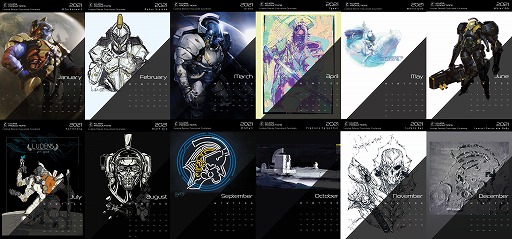 コジマプロダクション 21年のデジタルカレンダーを無料公開 デザインは世界中のアーティストが描いた12枚の ルーデンス