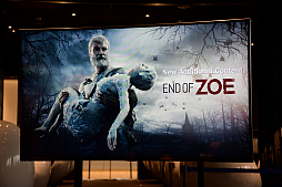 画像ギャラリー No.004のサムネイル画像 / 「バイオハザード7」と「コニカミノルタ VirtuaLink in DiverCity Tokyo Plaza」のコラボを記念したイベントをレポート。タレントのてんちむさんが登場したほか,開発スタッフのトークも