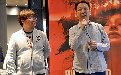 画像ギャラリー No.009のサムネイル画像 / 「バイオハザード7」と「コニカミノルタ VirtuaLink in DiverCity Tokyo Plaza」のコラボを記念したイベントをレポート。タレントのてんちむさんが登場したほか,開発スタッフのトークも