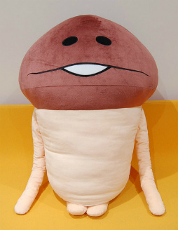 画像ギャラリー No.004のサムネイル画像 / 「なめこの巣」，120ｃｍのなめこぐるみ発売記念。BIGなデコアイテムが配布