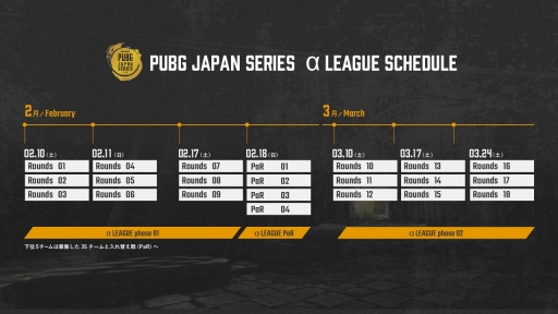 画像ギャラリー No.003のサムネイル画像 / DMM GAMESの「PUBG」公式大会「PUBG JAPAN SERIES」,aリーグ開幕戦及び正式スケジュールの情報が公開に