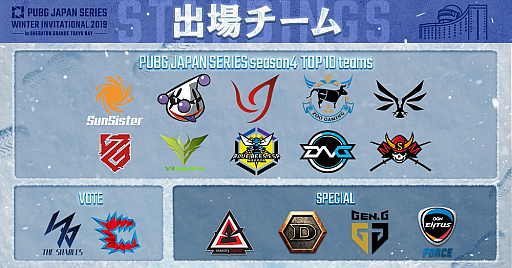 画像ギャラリー No.002のサムネイル画像 / DMM GAMES,PUBG公式大会「PJS WINTER INVITATIONAL 2019」の賞金内訳と配信URL公開