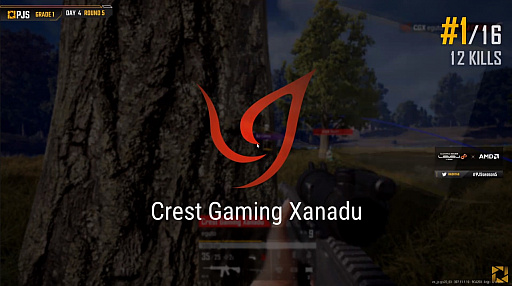 PUBG JAPAN SERIESSeason5 Grade1 Day4ݡȡCrest Gaming Xanadu3٤Υɥ󾡤