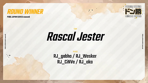 画像ギャラリー No.010のサムネイル画像 / 「PUBG JAPAN SERIES」Season6 Grade1 Day5レポート。DetonatioN Gaming Whiteが1位に躍り出る