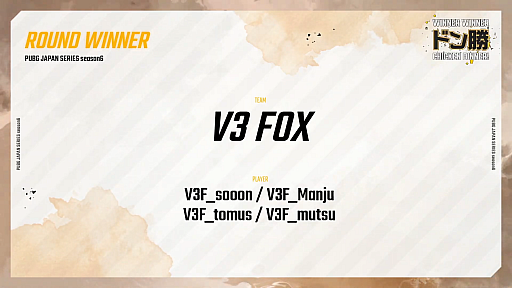 画像ギャラリー No.002のサムネイル画像 / 「PUBG JAPAN SERIES」Season6 Grade1 Day6レポート。大接戦を制したDetonatioN Gaming Whiteがシーズン優勝に輝く