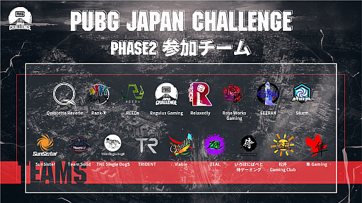 ���������꡼ No.001�Υ���ͥ������ / ��PUBG JAPAN CHALLENGE Phase2�פνо��������ۿ����󤬸���