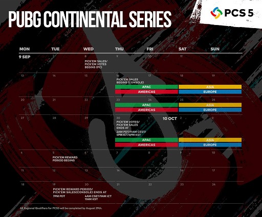 ���������꡼ No.001�Υ���ͥ������ / PC�ǡ�PUBG�פι������PUBG CONTINENTAL SERIES 5�ɤ�9��16�����鳫�š����ܸ��ۿ������