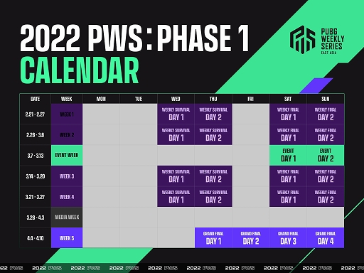 画像ギャラリー No.002のサムネイル画像 / PC版「PUBG」,2月23日より開催される“PUBG Weekly Series:EAST ASIA Phase1”の大会概要が公開に