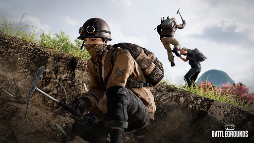 画像ギャラリー No.001のサムネイル画像 / 「PUBG: BATTLEGROUNDS」,つるはしと地形破壊機能を実装。遮蔽がなければ地面を破壊しよう