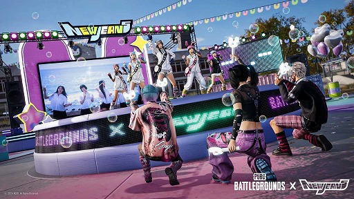 画像ギャラリー No.001のサムネイル画像 / 「PUBG」シリーズがアイドルグループ「NewJeans」とのコラボを開催。専用マップや楽曲を再生できるステージを設置