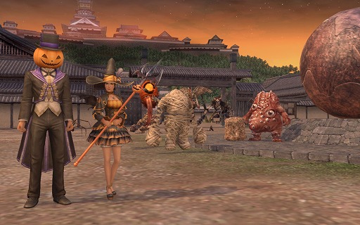 画像ギャラリー No.001のサムネイル画像 / 「信長の野望 Online」,カボチャをモチーフにした装備などが入手できるハロウィンイベント