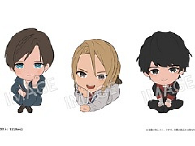 「囚われのパルマ」のハルト/アオイ/チアキがソフビフィギュアに 「囚われのパルマ」のハルト/アオイ/チアキがソフビフィギュアに