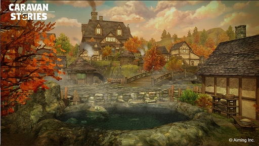 画像ギャラリー No.002のサムネイル画像 / 「CARAVAN STORIES」に新エリア「クレセント温泉郷」が実装。新ヒーロー“マーサ”&“リッタリア”のピックアップガチャも開催中