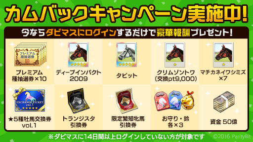 画像ギャラリー No.003のサムネイル画像 / 第5回「ダビマス王座決定戦」が開催決定。予選エントリーもまもなく