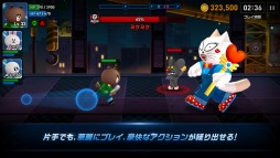 画像ギャラリー No.003のサムネイル画像 / “暴カワRPG”「LINE ファイター」が本日配信スタート。キュートなLINEキャラクター達がワイルドに暴れまくる横スクロール型アクションRPG