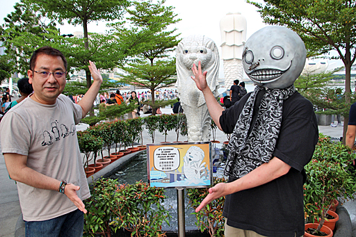 画像ギャラリー No.011のサムネイル画像 / 「NieR:Automata」はこうして作られた。ディレクターのヨコオタロウ氏とプロデューサーの齊藤陽介氏が,シンガポールのゲームイベントで述べたこと