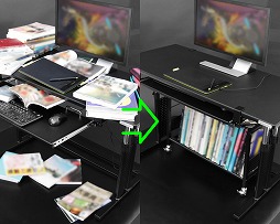 画像ギャラリー No.004のサムネイル画像 / Bauhutte,プレイヤーの周辺1m以内に収納をもたらすゲーマー向け「デスク下ワゴン」「大型引き出し」発表