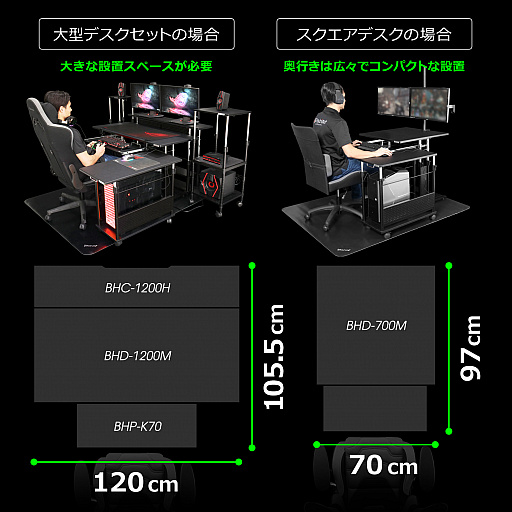 Bauhutte 狭い部屋でゲームをプレイする人 向けとなる700 700mmサイズのデスクを発売