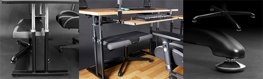 画像ギャラリー No.004のサムネイル画像 / ゲーマー向けチェアの上であぐらをかきやすくなる幅広のオットマンがBauhutteから