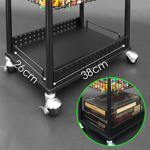 画像ギャラリー No.004のサムネイル画像 / ドリンクホルダーを備えたゲーマー向けキャスター付きワゴンがBauhutteから発売