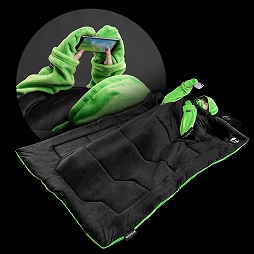 画像ギャラリー No.004のサムネイル画像 / Bauhutte,毛布にくるまったままスマホでゲームができる「ゲーミング毛布」を発売