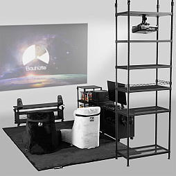 画像ギャラリー No.007のサムネイル画像 / 布団やこたつから出ずにゲームをしたい。そんな願いを「Bauhutte」を使ってかなえる,「あったかゲーミング要塞化レイアウト」を公開