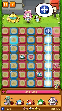 画像ギャラリー No.002のサムネイル画像 / ブロックをなぞってつなげて敵を攻撃! パズルゲーム「にこにこ侵略パズル ピタッチ!」を紹介する「(ほぼ)日刊スマホゲーム通信」第1402回