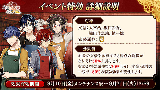 画像ギャラリー No.003のサムネイル画像 / 「文豪とアルケミスト」,イベント・調査任務“檀流クッキング〜家庭料理編〜”と限定召装“檀流クッキング”が本日より同時開催