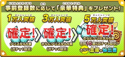 画像ギャラリー No.001のサムネイル画像 / 「ぐるモン」,事前登録者数が5万人を突破。ガチャ3回分のクリスタルなどが獲得確定に