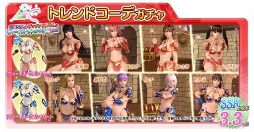 ���������꡼ No.007�Υ���ͥ������ / ��DOAXVV�ס��ӥ��˥����ޡ����ο���SSR����֥������ʥ��������륭�꡼�פ��о�