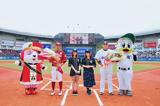 画像ギャラリー No.005のサムネイル画像 / 「バンドリ!」,10月13日に開催した千葉ロッテマリーンズタイアップ試合の内容を公開