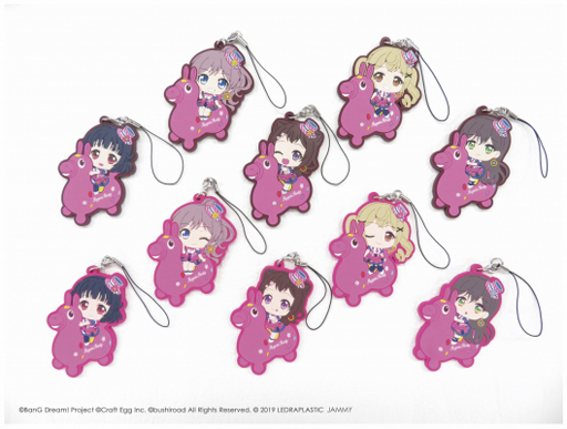 画像ギャラリー No.002のサムネイル画像 / 「バンドリ!」,「RODY」とのコラボ商品「トレーディングラバーストラップ」が発売に