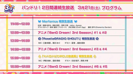 画像ギャラリー No.004のサムネイル画像 / 「バンドリ!」プロジェクトの新情報が公開。3月21日の生放送にMorfonicaが登場