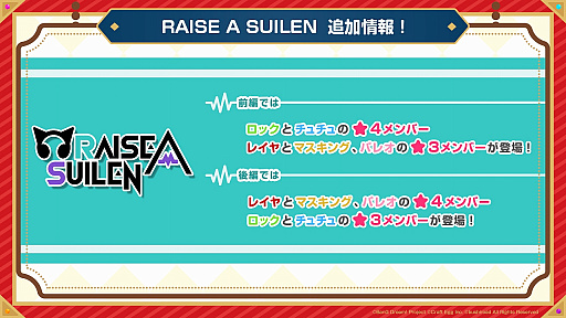 ���������꡼ No.008�Υ���ͥ������ / �֥Х�ɥꡪ�ס��ꥢ��饤�֤򥤥᡼�������������⥤�٥�Ȥξ��󤬸�����RAISE A SUILEN���С����о������