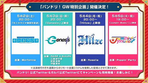 ���������꡼ No.001�Υ���ͥ������ / �֥Х�ɥꡪ��GW���̴���4��Ϣ³���������»�