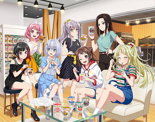 バンドリ ガルパ カップヌードル スペシャルコラボセットの予約販売が本日12 00より開始