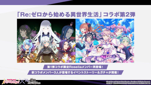 画像ギャラリー No.007のサムネイル画像 / 「バンドリ!ガルパ」,アニメ「リゼロ」とのコラボ第2弾を8月20日から開催