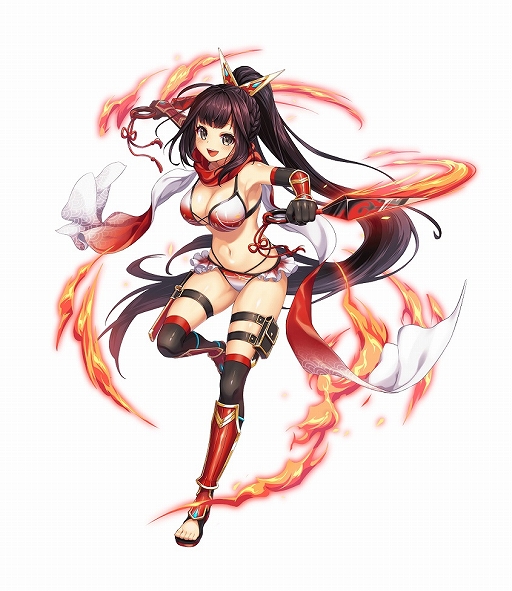 画像ギャラリー No.003のサムネイル画像 / 「神姫PROJECT A」,期間限定の水着神姫がガチャに登場。特別レイドイベント「絶島を往く孤高の閃電」も開催中