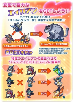 画像ギャラリー No.008のサムネイル画像 / 「エイリアンのたまご」，★5以下限定クエストや「交配」に役立つキャンペーンを開始