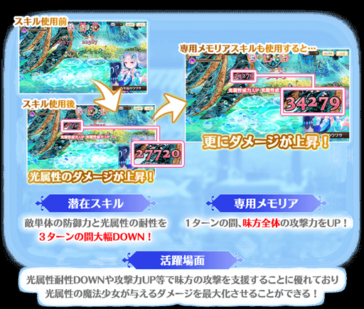 画像ギャラリー No.009のサムネイル画像 / 「マギアレコード」,リリース1300日記念キャンペーン&2020★4水着魔法少女確定ガチャを実施