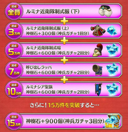 画像ギャラリー No.002のサムネイル画像 / 「ダンジョンストライカーG」神兵ガチャ10連分の神樹石がプレゼント