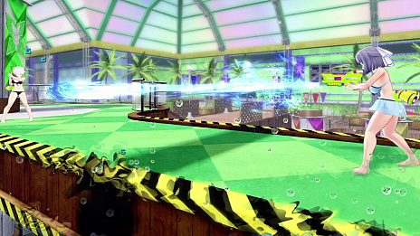 画像ギャラリー No.001のサムネイル画像 / 「閃乱カグラ PEACH BEACH SPLASH」,アサルトライフルなど5種類のウォーターガンを紹介する動画が公開